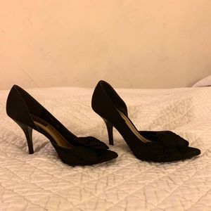 Bow Black Heels